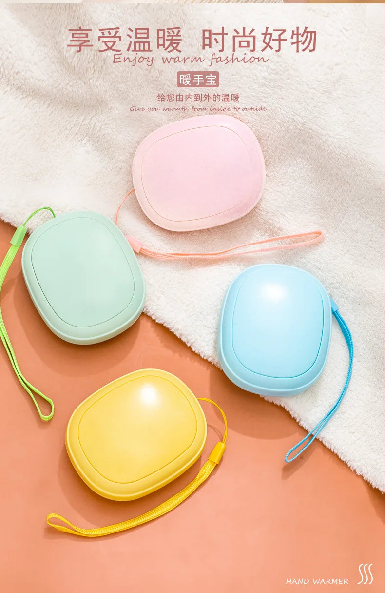 Portable Mini Hand Warmer - USB Rechargeable 3-Level Temperature Control