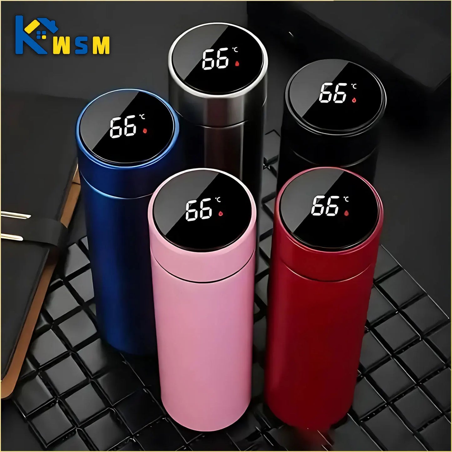 500ML Temperature Display Thermos - Stainless Steel Vacuum Insulated Cup