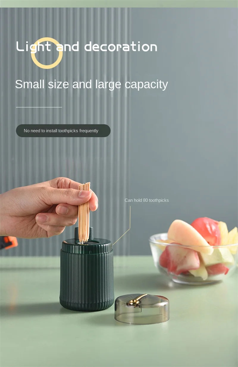 Automatic Pop-Up Toothpick Dispenser - Hygienic Press & Dispense