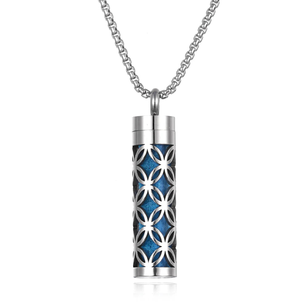 Essential Oil Diffuser Necklace - Stainless Steel Aromatherapy Locket