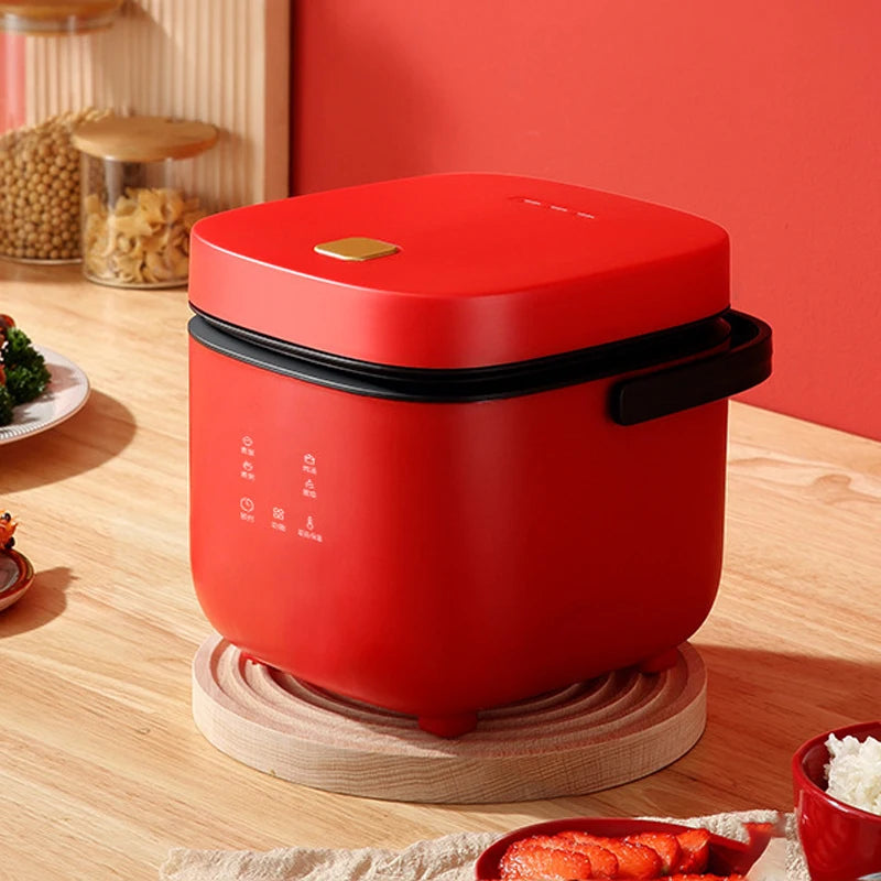 Compact 1.2L Mini Rice Cooker - Perfect for 1-2 People with Steamer Function