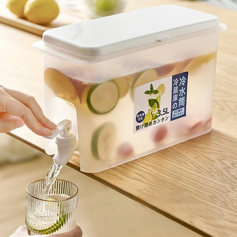 3.5L Water Dispenser with Faucet - Beverage Storage Tank & Organizer