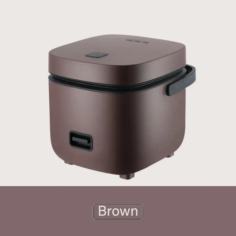 Compact 1.2L Mini Rice Cooker - Perfect for 1-2 People with Steamer Function