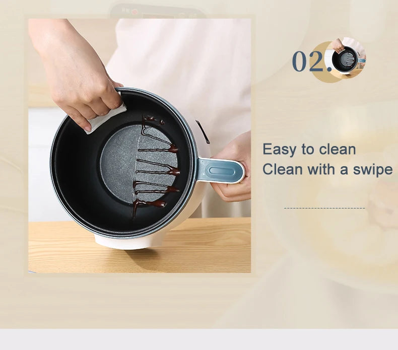 1.7L Electric Rice Cooker - Multi Cooker with Non-Stick Pot
