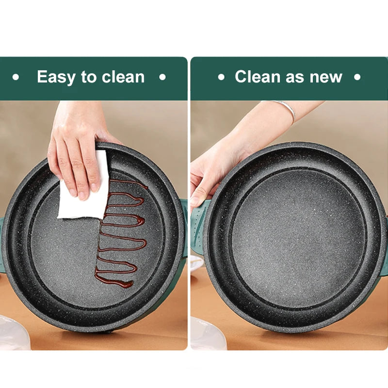 Electric MultiCooker Frying Pan - Non-Stick Barbecue & Cooking Machine