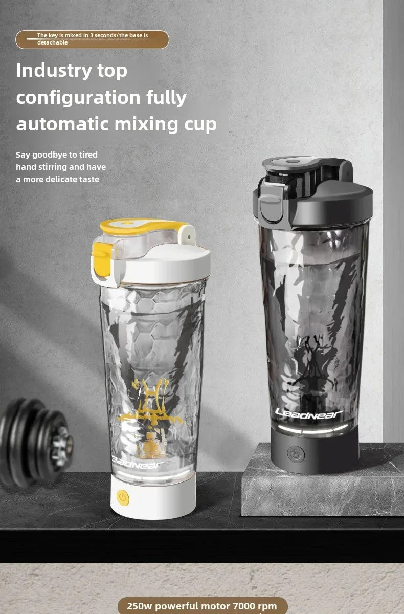 Electric Protein Shaker Bottle - USB Rechargeable Mixer Cup 750ml
