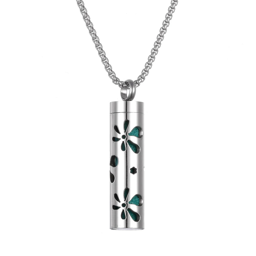Essential Oil Diffuser Necklace - Stainless Steel Aromatherapy Locket