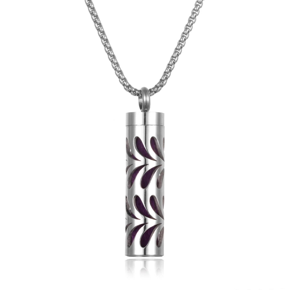 Essential Oil Diffuser Necklace - Stainless Steel Aromatherapy Locket