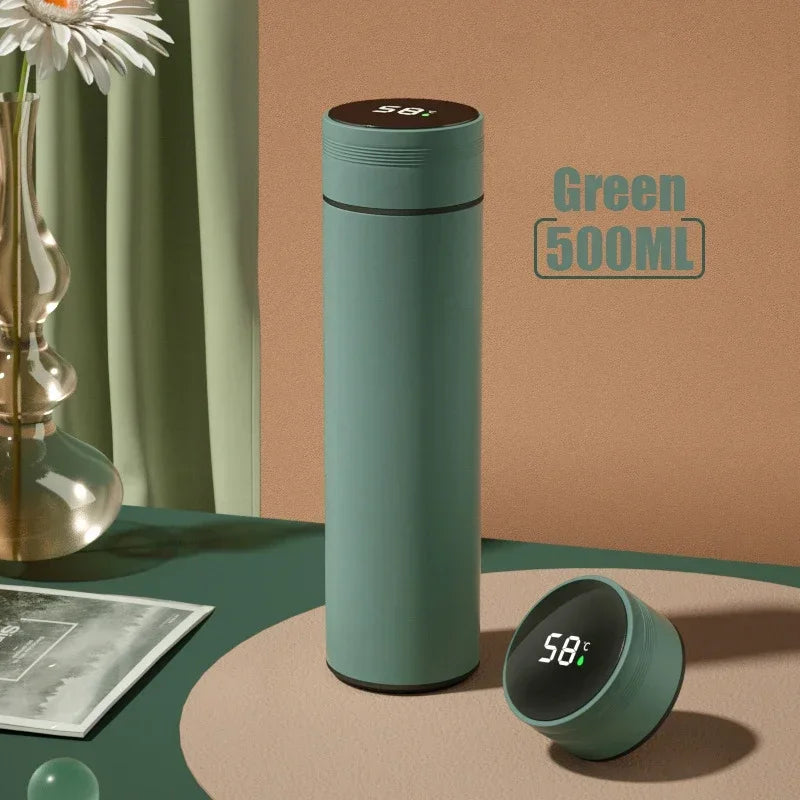 500ML Temperature Display Thermos - Stainless Steel Vacuum Insulated Cup