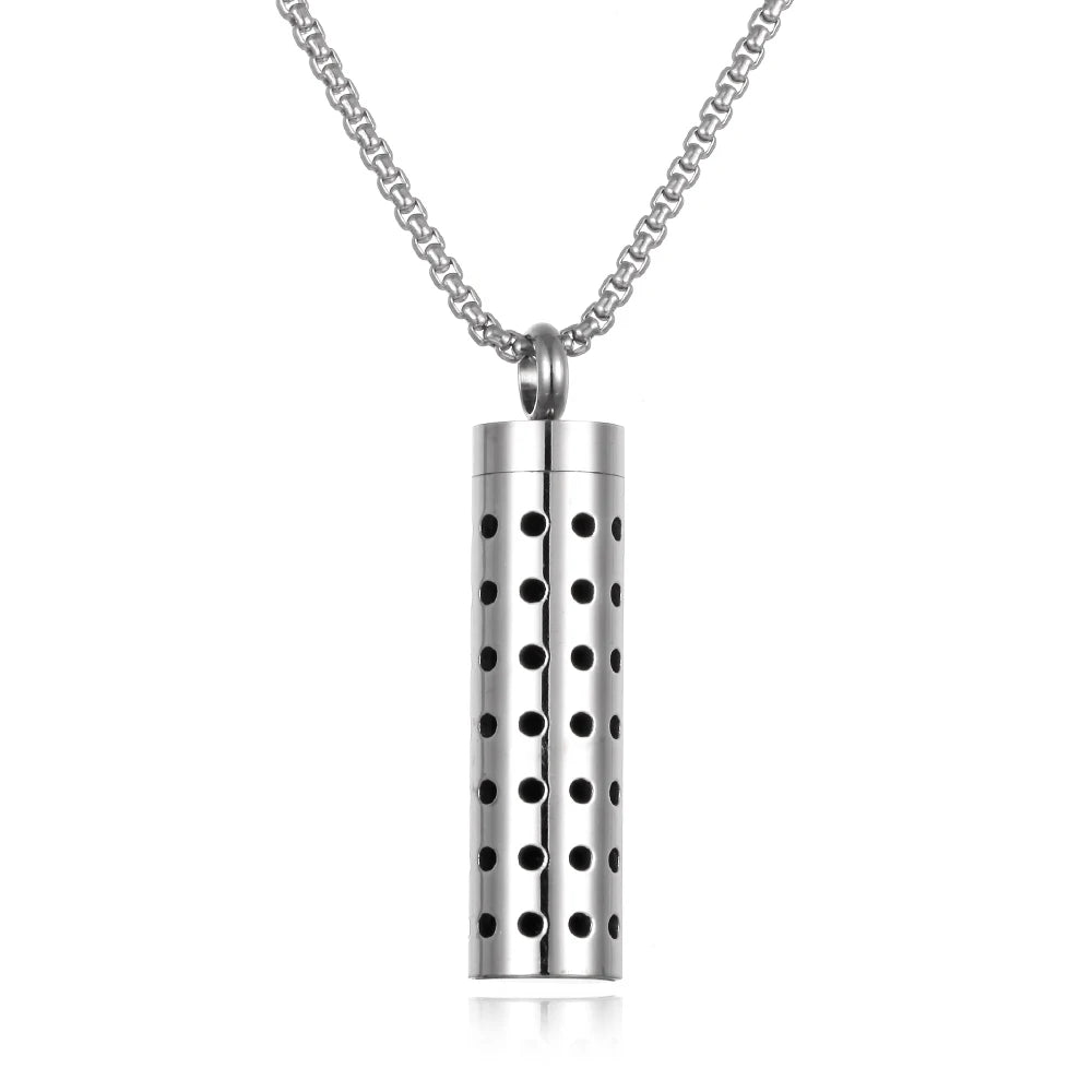 Essential Oil Diffuser Necklace - Stainless Steel Aromatherapy Locket