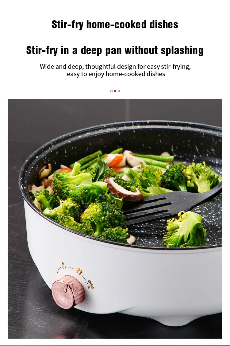 Electric MultiCooker Frying Pan - Non-Stick Barbecue & Cooking Machine