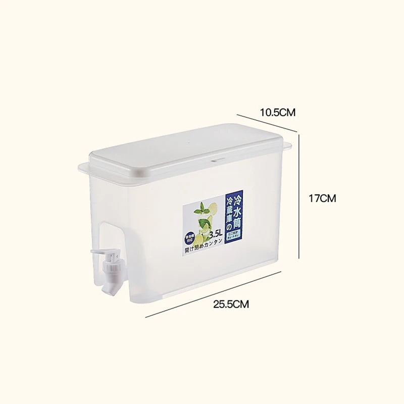 3.5L Water Dispenser with Faucet - Beverage Storage Tank & Organizer