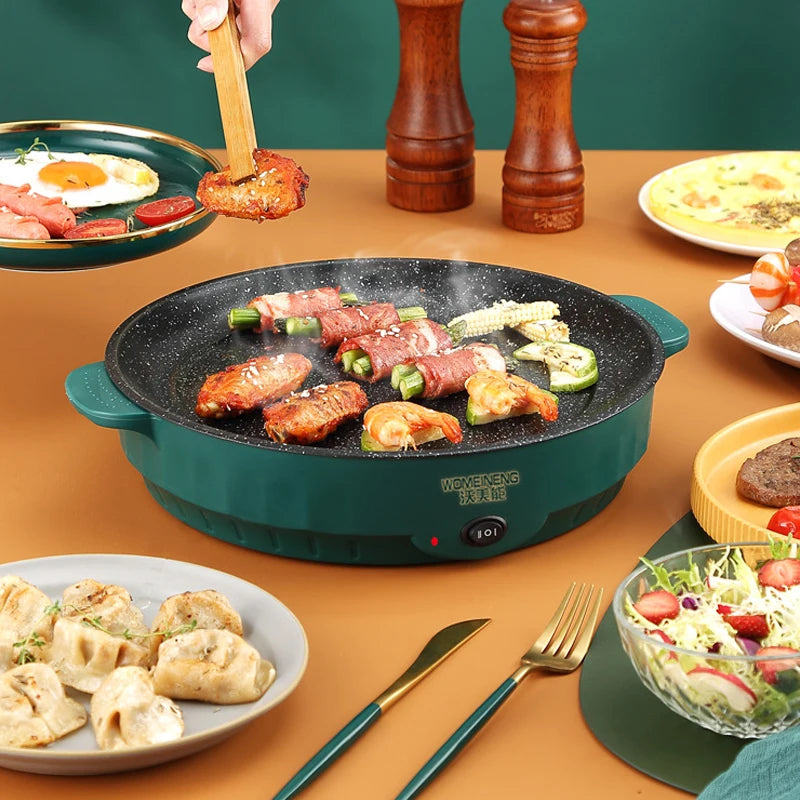 Electric MultiCooker Frying Pan - Non-Stick Barbecue & Cooking Machine