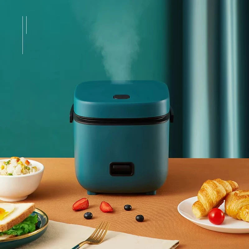 Compact 1.2L Mini Rice Cooker - Perfect for 1-2 People with Steamer Function