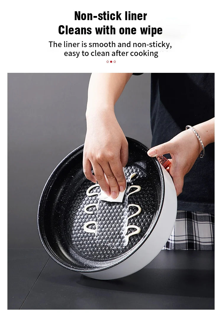 Electric MultiCooker Frying Pan - Non-Stick Barbecue & Cooking Machine