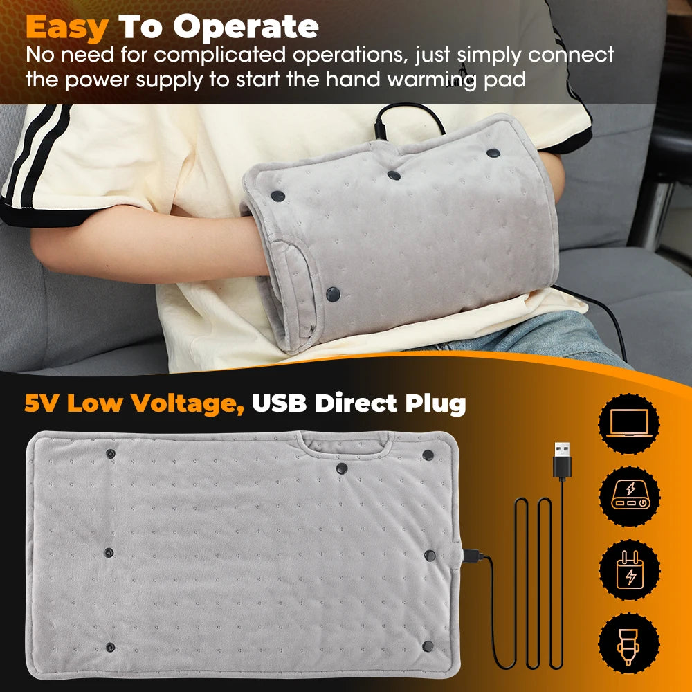 USB Rechargeable Hand Warmer - Portable Electric Heater for Winter