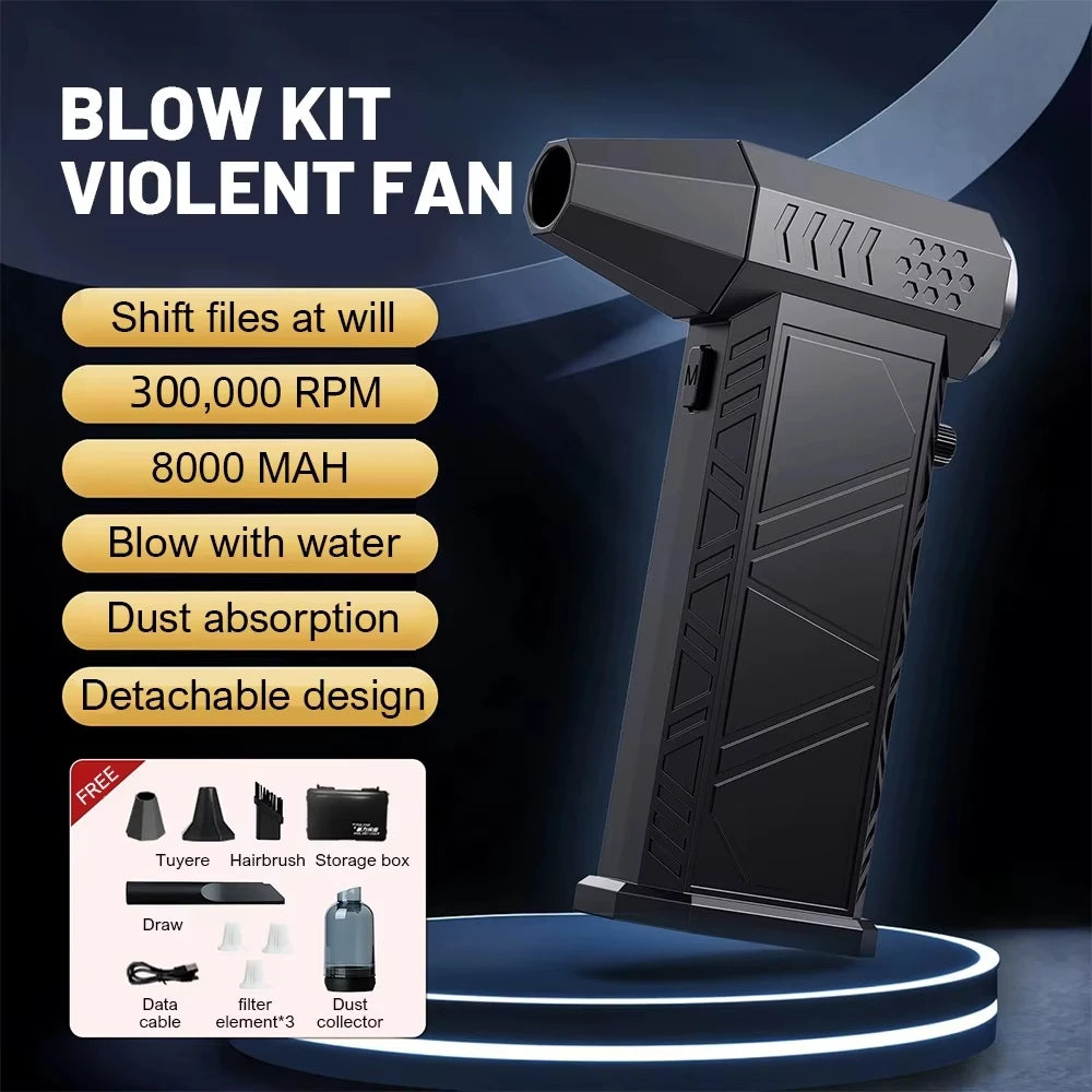 X9 Turbo Jet Blower 300,000RPM - Professional Air Duster for Electronics