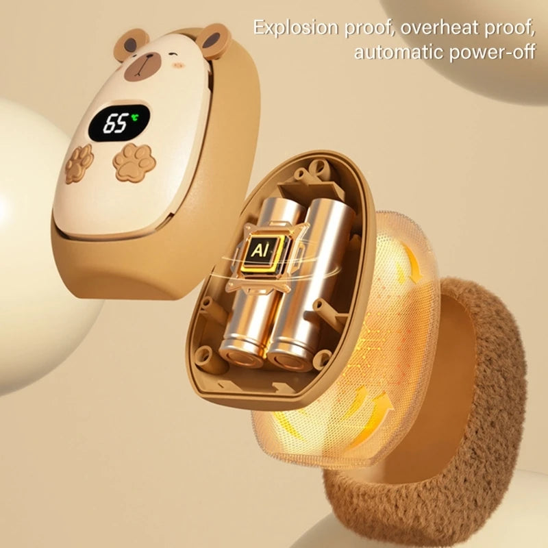 Digital Thermostat Hand Warmer - Efficient Heating for Office & Home