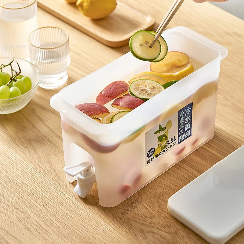 3.5L Water Dispenser with Faucet - Beverage Storage Tank & Organizer