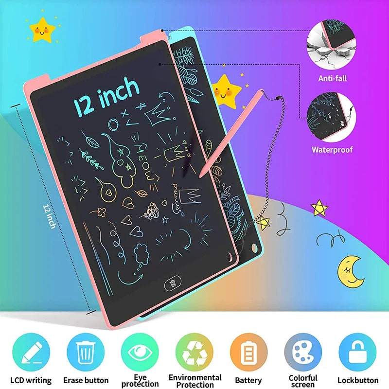 12 Inch LCD Writing Tablet - Electronic Drawing Board for Kids & Adults
