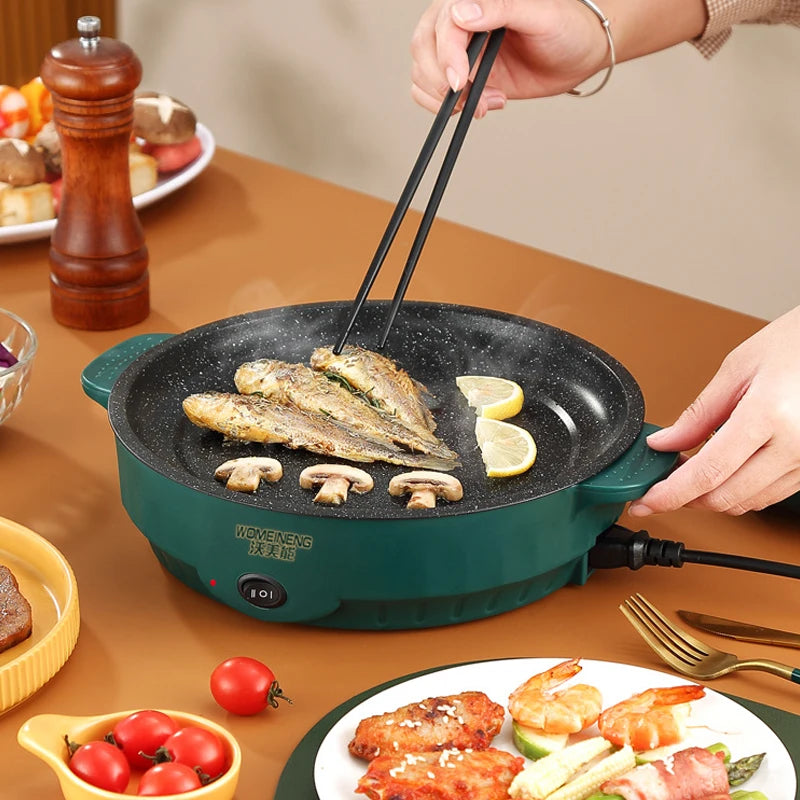 Electric MultiCooker Frying Pan - Non-Stick Barbecue & Cooking Machine