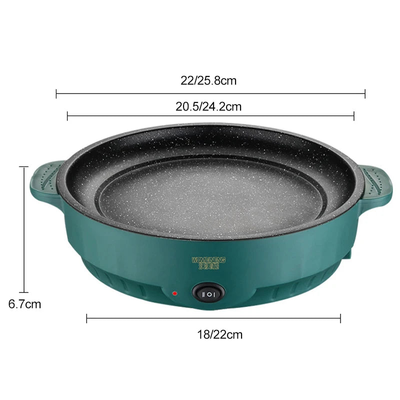 Electric MultiCooker Frying Pan - Non-Stick Barbecue & Cooking Machine