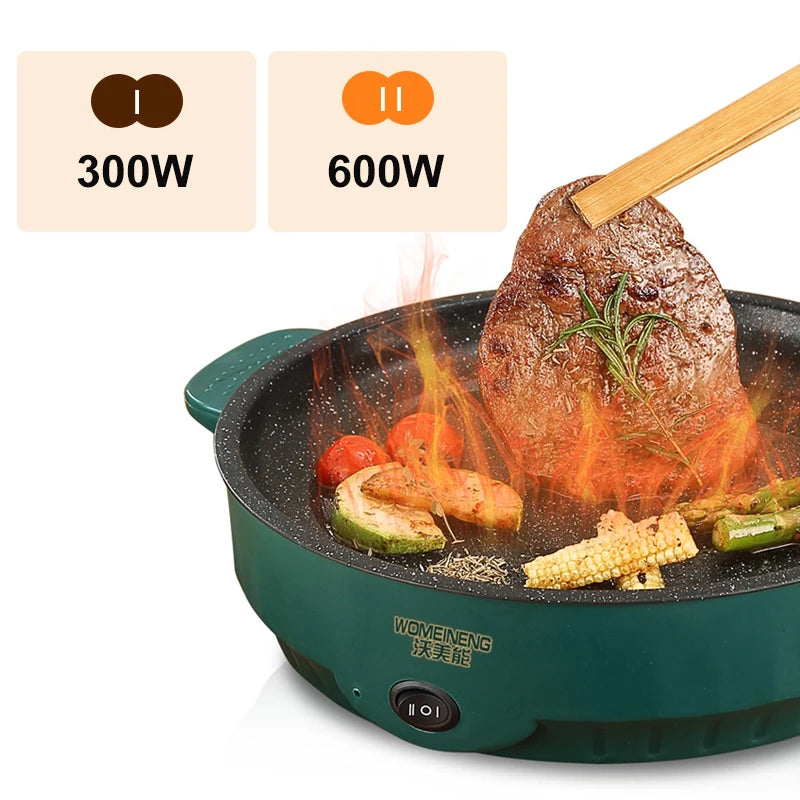 Electric MultiCooker Frying Pan - Non-Stick Barbecue & Cooking Machine