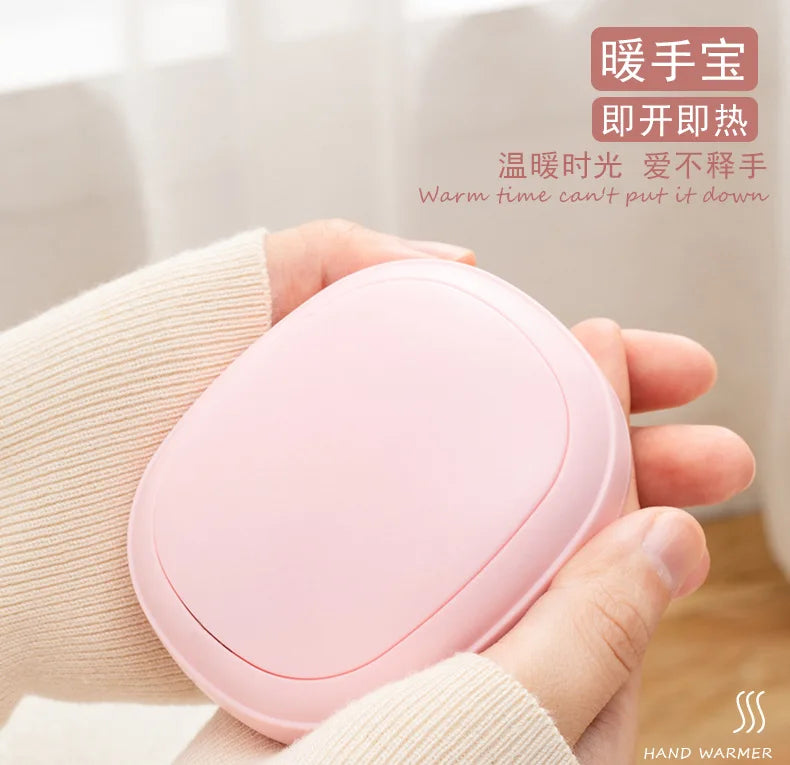 Portable Mini Hand Warmer - USB Rechargeable 3-Level Temperature Control