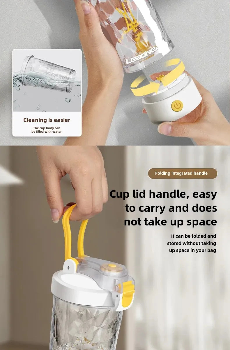 Electric Protein Shaker Bottle - USB Rechargeable Mixer Cup 750ml