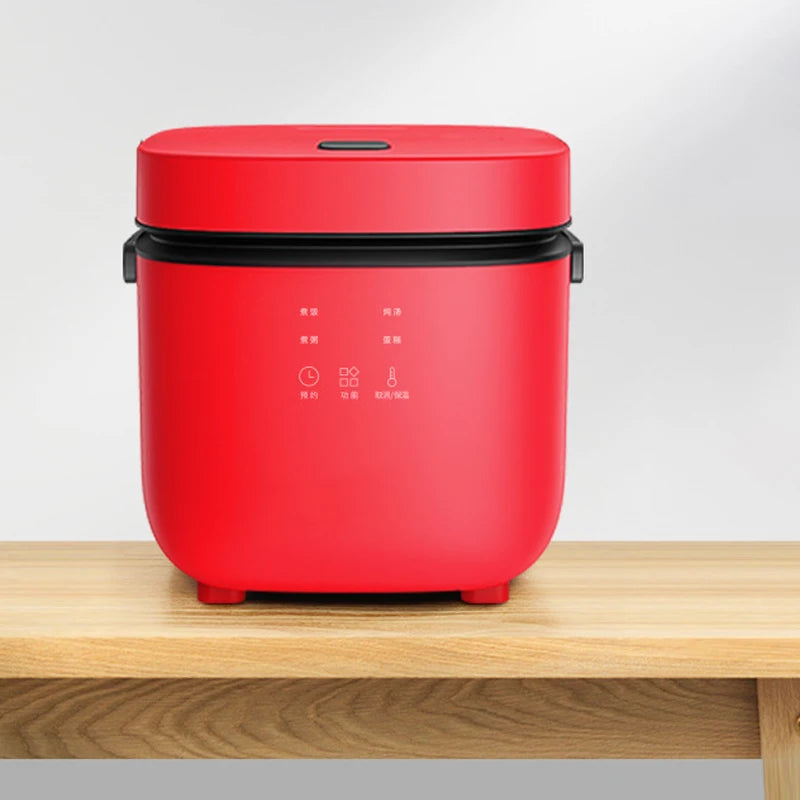 Compact 1.2L Mini Rice Cooker - Perfect for 1-2 People with Steamer Function