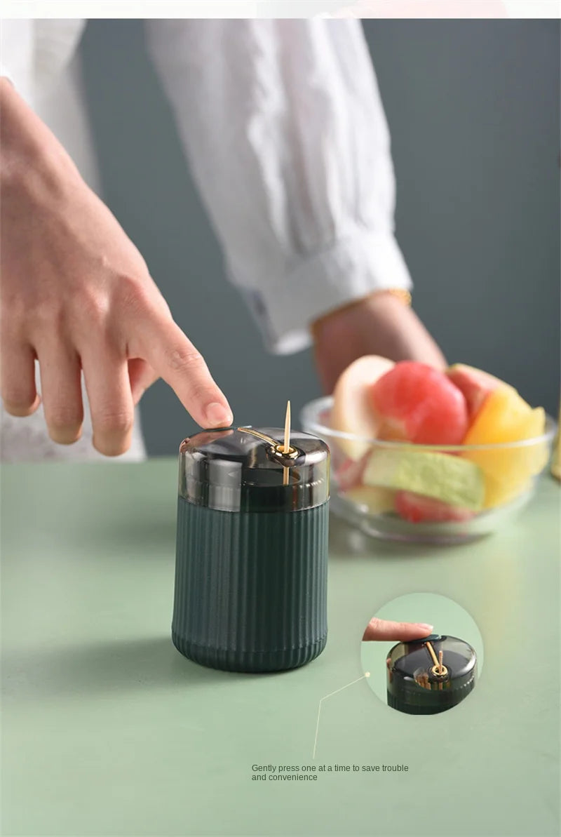 Automatic Pop-Up Toothpick Dispenser - Hygienic Press & Dispense