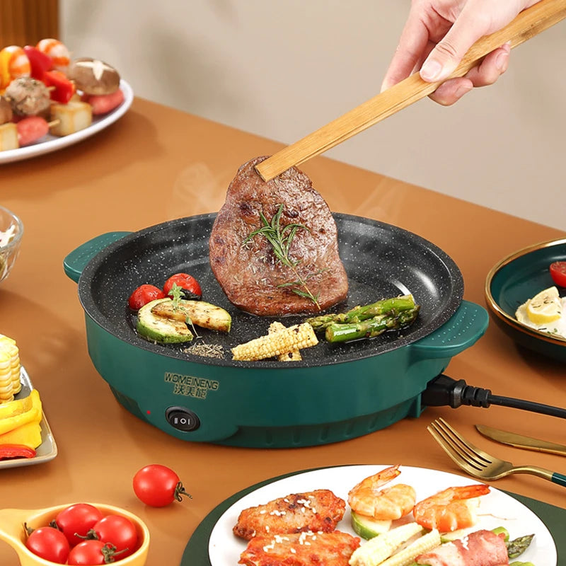 Electric MultiCooker Frying Pan - Non-Stick Barbecue & Cooking Machine