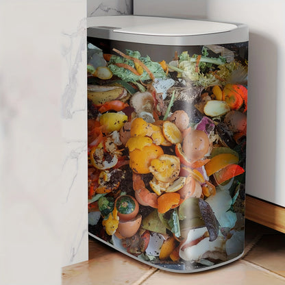 Smart 13L Motion Sensor Trash Can - Touchless Automatic Bin with Lid