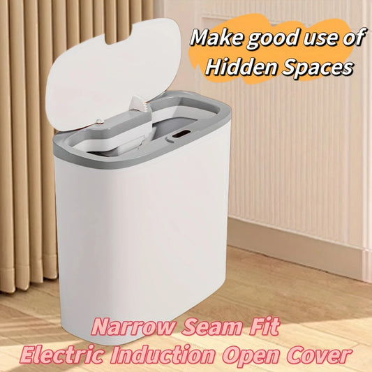 Smart 13L Motion Sensor Trash Can - Touchless Automatic Bin with Lid