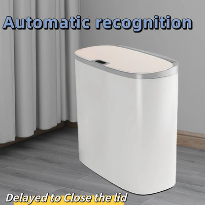Smart 13L Motion Sensor Trash Can - Touchless Automatic Bin with Lid