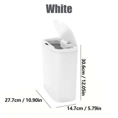 Smart 13L Motion Sensor Trash Can - Touchless Automatic Bin with Lid