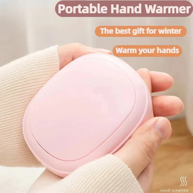 Portable Mini Hand Warmer - USB Rechargeable 3-Level Temperature Control