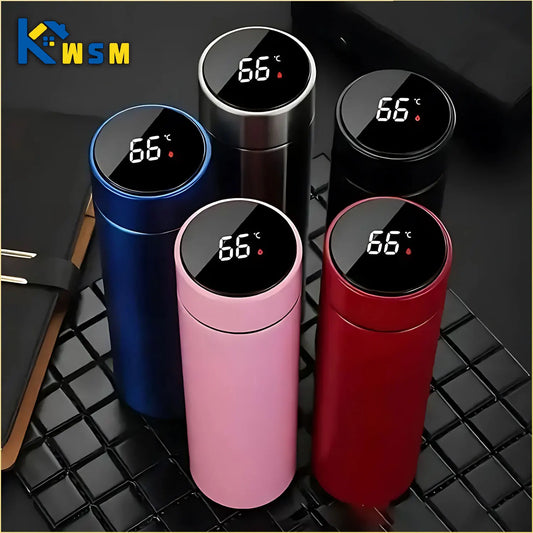 500ML Temperature Display Thermos - Stainless Steel Vacuum Insulated Cup
