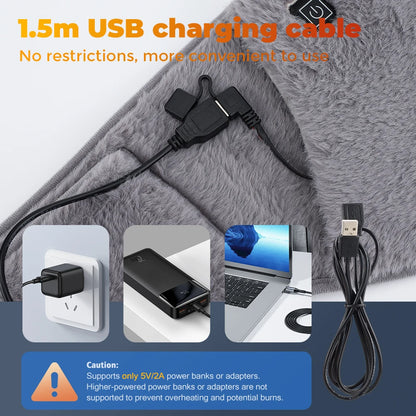 USB Rechargeable Hand Warmer - Portable Electric Heater for Winter