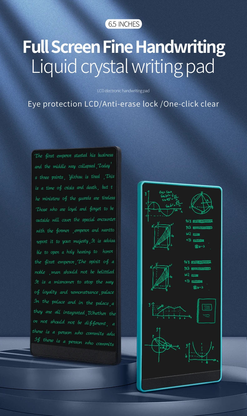 LCD Writing Tablet 6.5 Inch - Digital Drawing Board for Kids & Adults