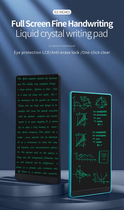 LCD Writing Tablet 6.5 Inch - Digital Drawing Board for Kids & Adults