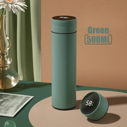 500ML Temperature Display Thermos - Stainless Steel Vacuum Insulated Cup