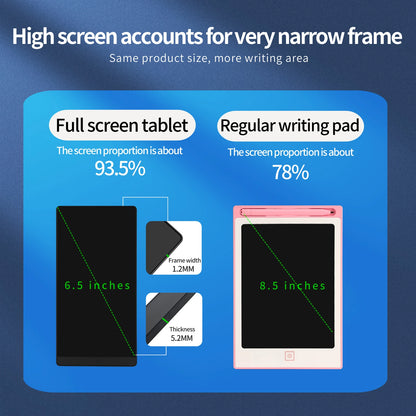 LCD Writing Tablet 6.5 Inch - Digital Drawing Board for Kids & Adults