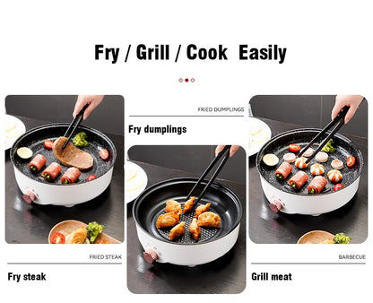 Electric MultiCooker Frying Pan - Non-Stick Barbecue & Cooking Machine
