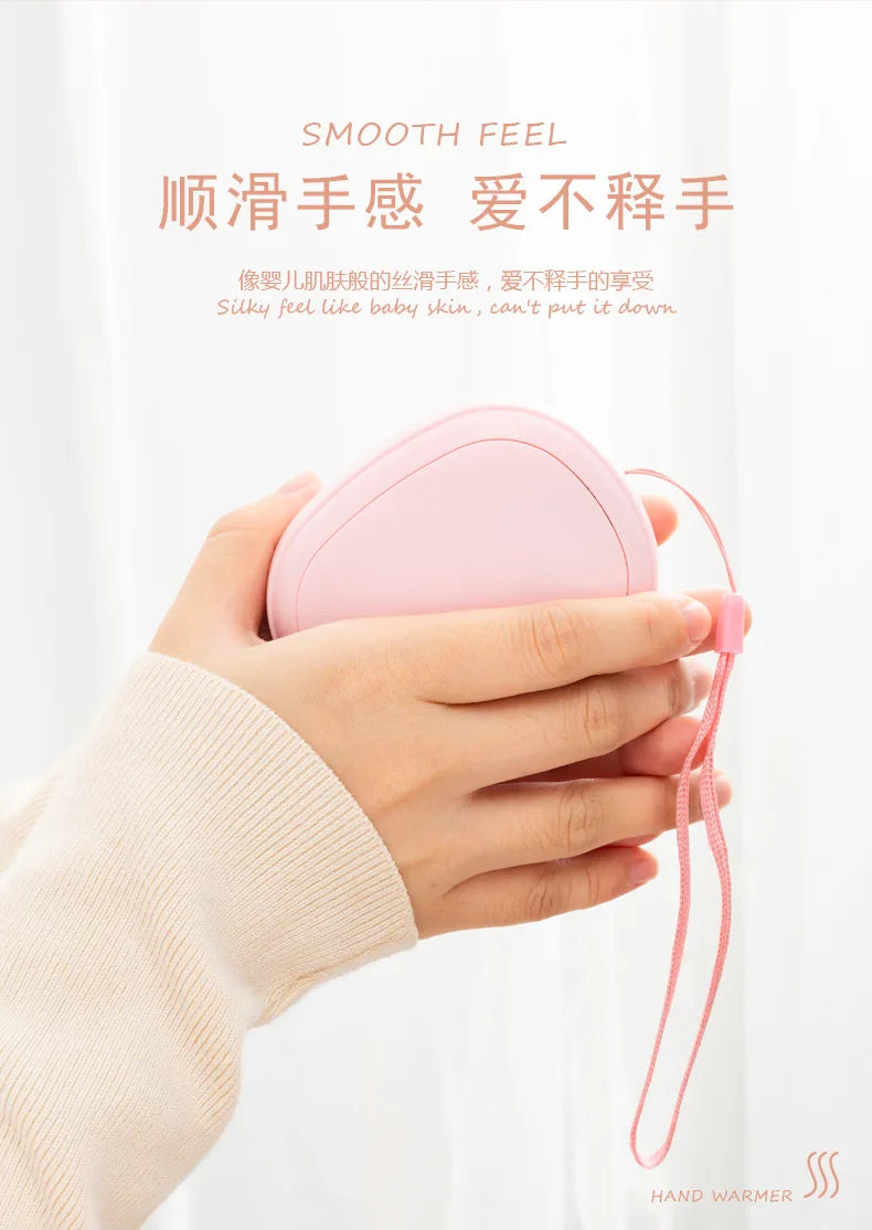 Portable Mini Hand Warmer - USB Rechargeable 3-Level Temperature Control