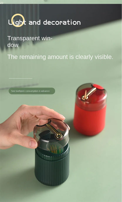 Automatic Pop-Up Toothpick Dispenser - Hygienic Press & Dispense