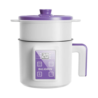 1.7L Electric Rice Cooker - Multi Cooker with Non-Stick Pot