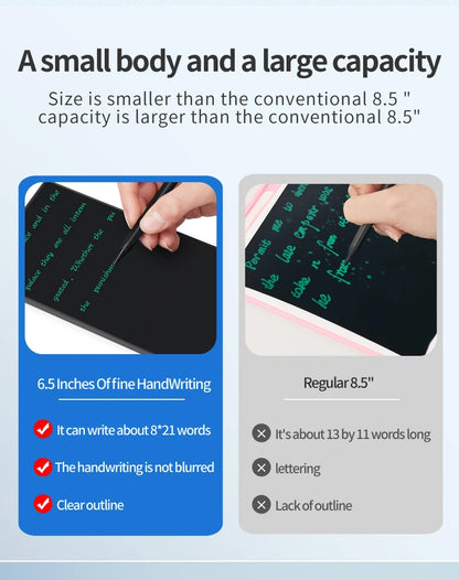 LCD Writing Tablet 6.5 Inch - Digital Drawing Board for Kids & Adults