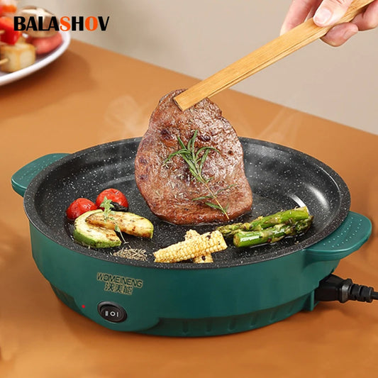 Electric MultiCooker Frying Pan - Non-Stick Barbecue & Cooking Machine