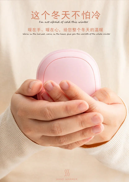 Portable Mini Hand Warmer - USB Rechargeable 3-Level Temperature Control